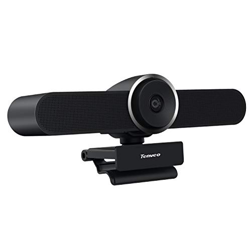 Tenveo HD 1080P webcam con altoparlante e microfono, per videoconferenze Skype Zoom e YouTube Twitch OBS live streaming, (VA200Pro)