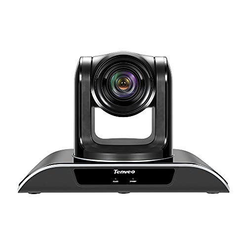 Tenveo PTZ Webcam HD 1080P per videoconferenza con zoom ottico, Riunione USB per Chat Video e registrazioni riunioni di Affari videoconferenze Skype Zoom e YouTube Twitch OBS live streaming(VHD102U)