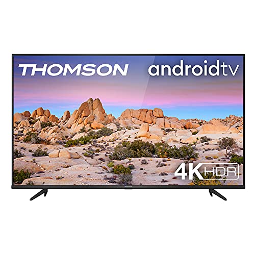 THOMSON 50UG6400 TV 50 pollici, 4K HDR, Ultra HD, Smart TV Powered by Android TV, Slim design (Micro dimming Pro, Smart HDR, HDR 10, Dolby Audio, Google Assistant integrato e Works With Alexa)