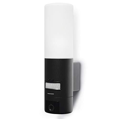 Thomson Smart Home 512494 - Telecamera IP da esterno con illuminazione e sensore di movimento integrato