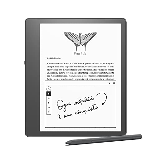 Ti presentiamo Kindle Scribe | Il primo Kindle per la lettura e la scrittura, con schermo Paperwhite da 10,2’’ a 300 ppi | Con penna premium | 32 GB
