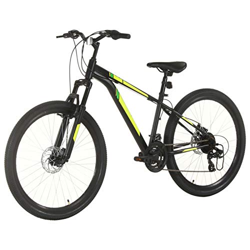 Tidyard Mountain Bike 21 Speed 27,5  Ruote 38 cm Nero, Bicicletta Mountain Bike, Bicicletta Sportiva da Montagna per Uomini e Donne Adulti