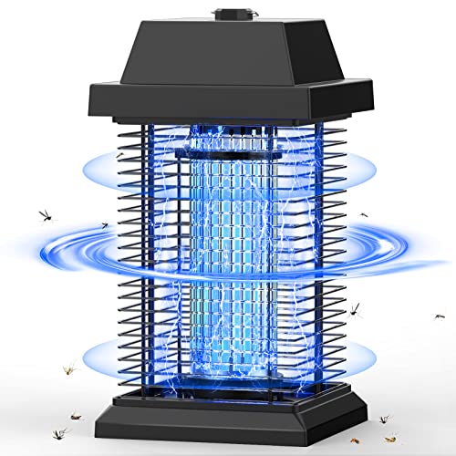 TMACTIME Lampada Antizanzare Elettrica, 20W 4500V UV Zanzariera Elettrica Impermeabile IPX4, per Casa, Cucina, Giardino, Interno e Esterno
