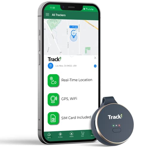 Tracki Plus Mini Localizzatore GPS in tempo reale – Dispositivo di localizzazione tutta l Europa con scheda SIM 5 anni Dati, Bagagli Animali Bambini Anziani Veicolo Auto Van – (Abbonamento richiesto)