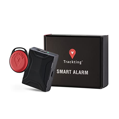 TRACKTING SMART ALARM con e-SIM ITALIA - Antifurto GPS per Auto e Moto- SIM Senza Canone - No cavi - Notifiche di parcheggio - Chiamata di allarme e Live tracking in caso di furto - Batteria record