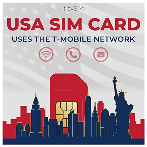 travSIM SIM Prepagata USA | 50GB di dati mobili a velocità 4G 5G. Chiamate e messaggi nazionali illimitati. La carta SIM USA funziona con dispositivi iOS e Android. Valida per 21 giorni.
