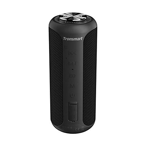 Tronsmart T6 Plus Upgraded Edition Cassa Bluetooth 40W, Altoparlante Waterproof IPX6 con Powerbank, 360° Suono Stereo, 15 Ore di Riproduzione, Effetti Tri-Bass, Speaker con Bluetooth 5.0 e NFC