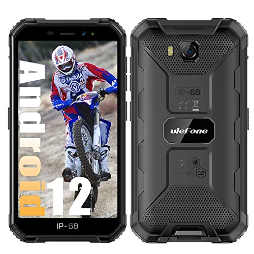Ulefone Armor X6 PRO (2022) 4G, Android 12 Smartphone, 32 GB + 4 GB RAM Batteria 4000 mAh Cellulari, Resistente Telefono 13 MP + 5 MP, Fotocamera Impermeabile, WiFi GPS FM NFC Nero