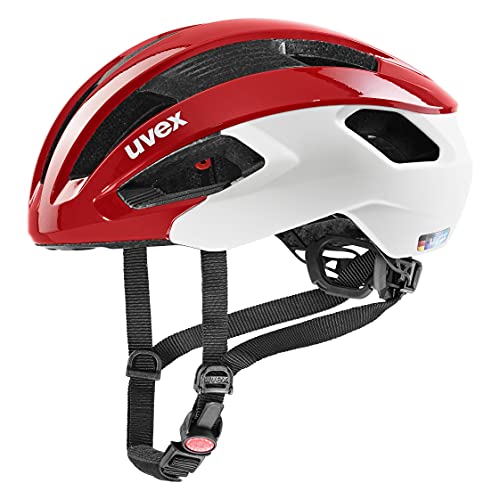 uvex Rise CC, Casco Bicicletta Unisex Adulto, Red-White, 56-59 cm