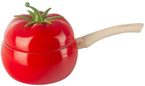 UYZ Padella a Forma di Pomodoro da Cucina Padella per Wok Padella per induzione in Alluminio Padella Antiaderente Rossa