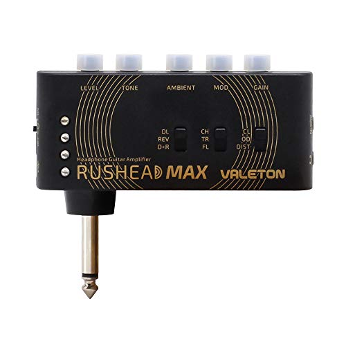 Valeton Rushead Max USB ricaricabile portatile tascabile chitarra amplificatore per cuffie Carry-on camera da letto plug-in multi-effetti