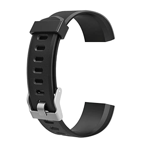 VDYXEW Braccialetto da Polso Wristband Watchband Accessori di Ricambio per ID115 ID115HR ID115LITE Smart Watch, 180.00 * 100.00 * 20.00 (nero)