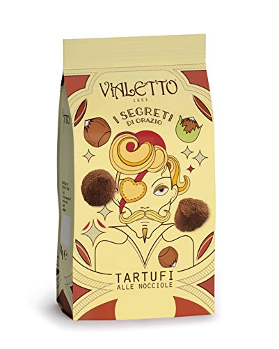 VIALETTO i Segreti di Orazio | Tartufi al Cioccolato Fondente e Nocciole | Confezione da 120 grammi
