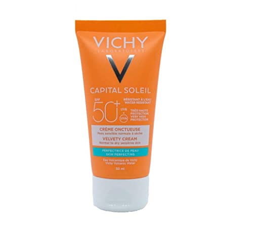 VICHY Capital Soleil, Crema solare vellutata perfezionatrice della pelle SPF 50+, 50 ml