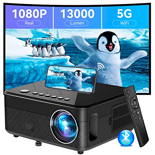 Videoproiettore Supporto 1080P 4K Full HD, 13000 Lumen, Proiettore ...