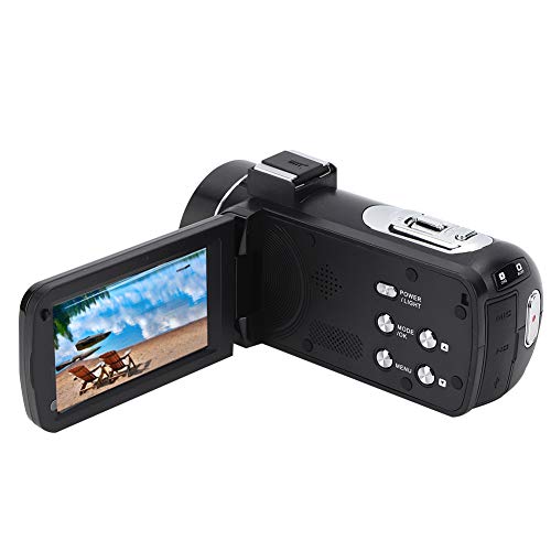 Videoregistratore Digitale 4K, Videocamera, Videocamera Digitale Ad Alta Definizione Anti-vibrazione Zoom 18X Schermo Tattile IPS da 3 Pollici