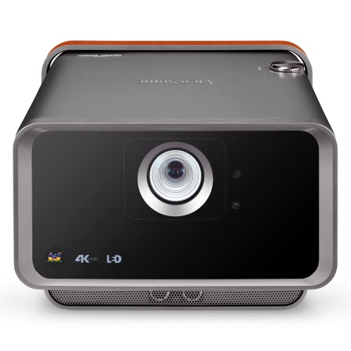 ViewSonic X10-4K UHD Short Throw Smart Portable LED Proiettore con Dual Harmon Kardon Speakers - Metallic Charcoal