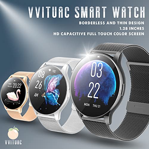 vvituaC Smartwatch Uomo, Orologio Fitness Uomo,1.3 HD Full Touch Sp...