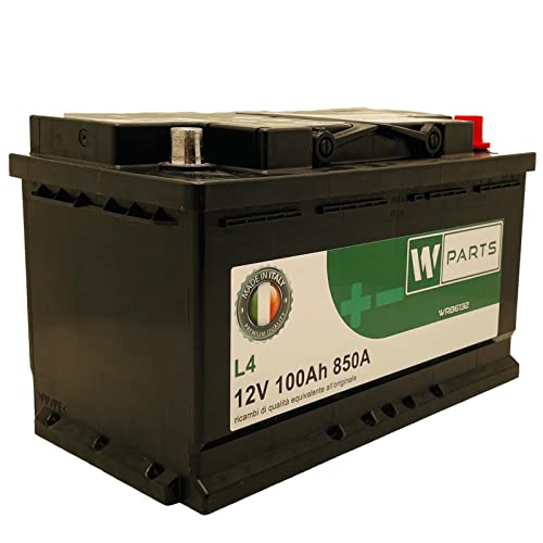 W-Parts Batteria Auto 100 Ah - 850A Spunto | Garanzia Italia | 315x175x190 | 100Ah |