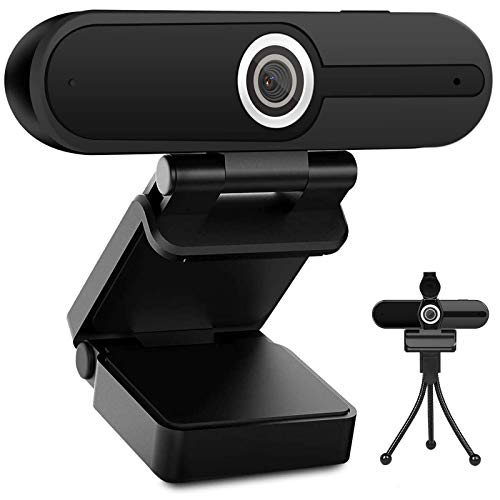 Webcam 4K 1080p con microfono - 8 Megapixel USB Computer Web Camera Shutter Privacy e Treppiede Pro Streaming Webcam PC Mac Desktop Laptop per Video Calling Registrazione Conferenza Zoom Skype YouTube