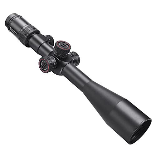 WestHunter Ottica WHI 6-24x50 SFIR FFP Ottiche Fucile da Caccia, 30 mm Rosso Verde Luminoso Vetro Inciso Tattico 1 10 MIL Precisione Tiro Riflescope | Picatinny Kit A
