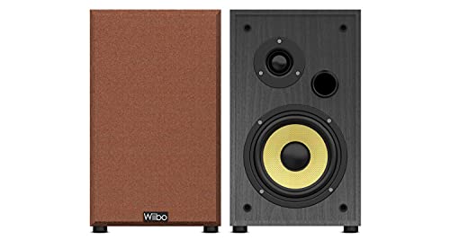 Wiibo | String 15 V2 Black Casse HiFi da Scaffale - Per un Suono con Profondità e Sfumature - Coppia di Casse da 100w - Dimensioni: 22,5 x 18,5 x 30 cm, Multicolore