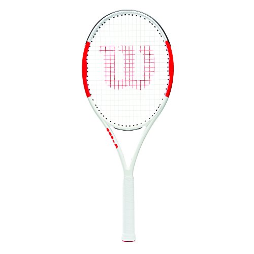 Wilson Six.One Lite 102, WRT73660U2 Racchetta da Tennis per Giocatori Ambiziosi Unisex Adulto, Rosso Grigio, L2