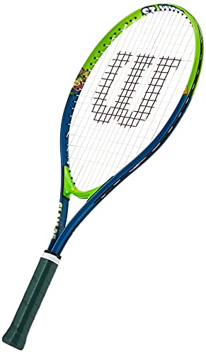 Wilson Slam 25, WRT20400U Racchetta da Tennis Giovani di Altezza Compresa fra 130 e 140 cm Unisex Bambini, Blu Verde