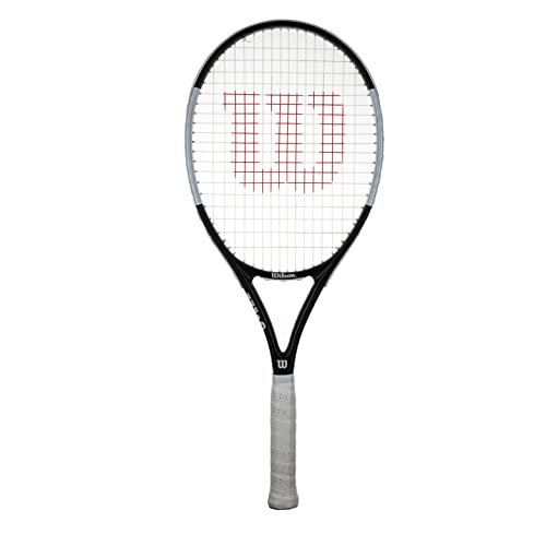 wilson Surge Elite 105 - Racchetta da tennis per adulti (disponibile nelle taglie da 1 a 4) (Grip 3 (4 3 8   )), nero, bianco, taglia unica