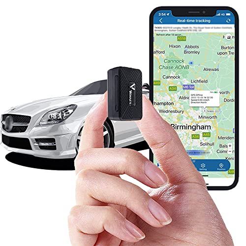 Winnes Mini GPS Tracker Portatile GPS Tracking Anti Perdita GPS Locatore per Portafoglio Borsa Portafoglio per Bambini Cartelle Importanti Documenti Auto Verloren Finder con App (TK913:1500mA)
