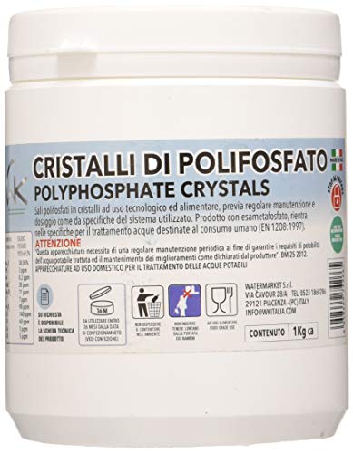 WK Cristalli di Polifosfato | Ricarica in Cristalli per Dosatore | 1 Kg | Made in Italy