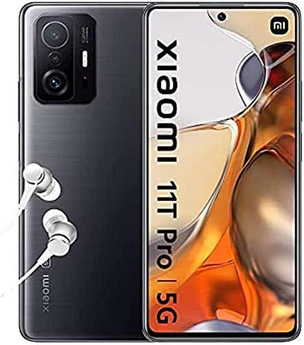 Xiaomi 11T Pro 5G - Smartphone 8+256GB, Display AMOLED 6.67   a 120Hz, Snapdragon 888, Fotocamera professionale da 108MP, Batteria da 5000mAh, Meteorite Gray (Versione Italia + 2 Anni di Garanzia)