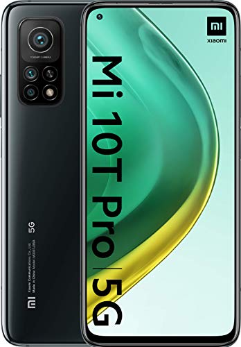 Xiaomi Mi 10T Pro Smartphone 16.9 cm (6.67 ) 8 GB + 256 GB, Double SIM, 5G, USB Type-C, 5000 mAh, 8 GB + 256 GB, Nero (Cosmic Black)
