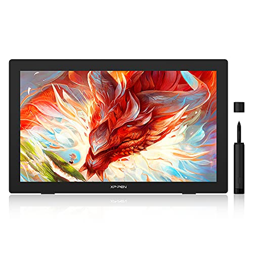 XP-PEN Artist 24 Tavoletta Grafica con Schermo Display con Penna senza batteria da 23,8 pollici, 127% sRGB per il disegno digitale e l editing delle immagini