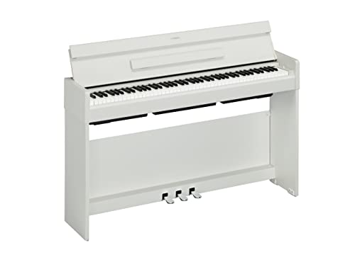 Yamaha ARIUS YDP-S35 Digital Piano - Pianoforte Digitale da Casa per Dilettanti, Design Moderno ed Elegante, Suonabilità Autentica del Pianoforte Acustico, Bianco