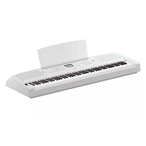 Yamaha DGX-670WH - Pianoforte Tastiera Digitale Greaded Hammer a 88...