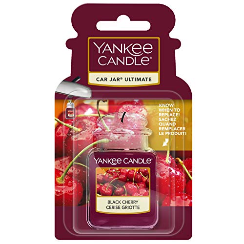 Yankee Candle 1221000E Deodoranti Per Auto, Car Vaso Ultimate, Black Cherry, 6.9 x 8.1 x 0.5 Cm