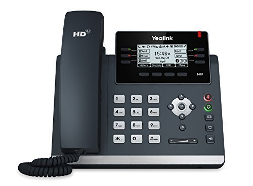 Yealink SIP-T41P Telefono VoIP IP PoE, ultra-elegante, alimentatore non incluso