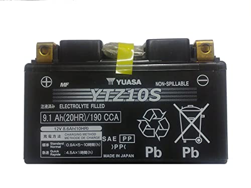 Yuasa YTZ10S Batteria da 12V ad alte prestazioni senza manutenzione
