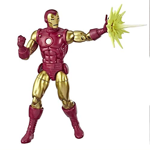 ZXJ Eroe dei Titani Avengers Giocattoli - Marvel Comics 80 ° Anniversario Legend Series Scala da 6 Pollici retrò in Stile Fumetto Iron Man Collezione di Bambole Mobile Giocattoli di Figura