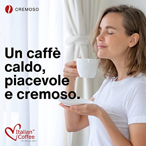 100 Capsule di caffè Espresso Cremoso Italian Coffee compatibili N...