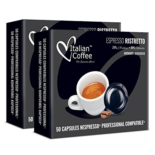 100 Capsule di caffè Italian Coffee compatibili Nespresso Profes...