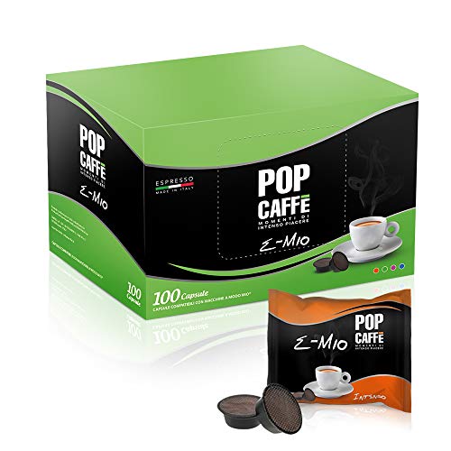 100 CAPSULE POP CAFFE  E-MIO 1 INTENSO COMPATIBILI LAVAZZA A MODO M...