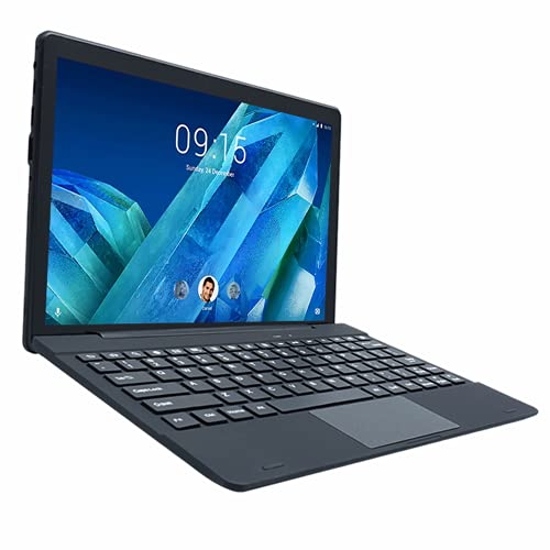 [3 Bonus Articoli] Simbans TangoTab 10 Pollici Tablet e Tastiera, 2 in 1 Android 10 Mini Laptop, 4 GB RAM, 64 GB, Mini-HDMI, USB, GPS, Dual WiFi, Bluetooth Computer PC - 2021 Modello - TLX2