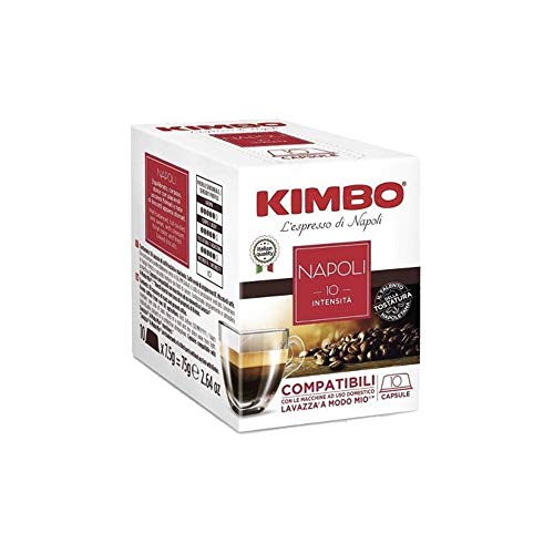320 Capsule Caffe Kimbo Compatibili Lavazza a Modo Mio Miscela Napoli box da 10 Capsule