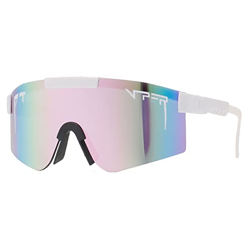 617 CTNRRL Occhiali da sole sportivi per uomini e donne fuori ciclismo polarizzati corsa occhiali da pesca, occhiali da sole UV-400 sport all aperto (C03)