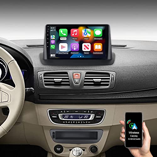 ACAVICA 9  Android Autoradio per Renault Megane III 2009-2015 2+32GB Car Stereo con Wireless Carplay Android Auto Navigatore GPS Bluetooth Radio Touch Screen WiFi SWC