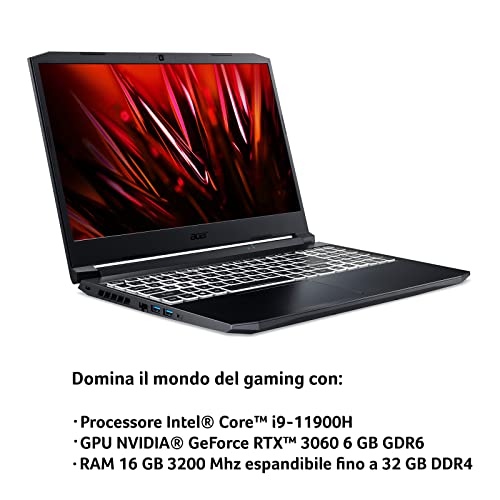 Acer Nitro 5 An515-57-974Y Notebook Gaming, Processore Intel Core I...