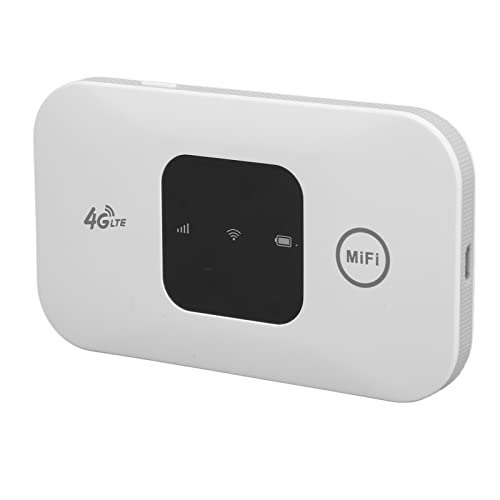 Acogedor Mini Router Tascabile Wireless Portatile da Viaggio, Router Hotspot WiFi Mobile 4G Supporto Condivisione di 10 Utenti, con Slot per Scheda SIM per Telefono Tablet Desktop Portatile