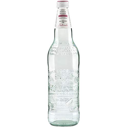 Acqua Minerale Naturale | Galvanina Century | 12 Bottiglie in Vetro Scolpito 75cl | Design in Tavola | Stile Italiano